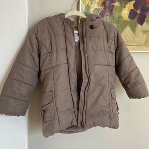 Jacadi fleece lined puffer coat for 24 month old child